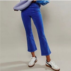 Vibrant Blue Corduroy Free People cords